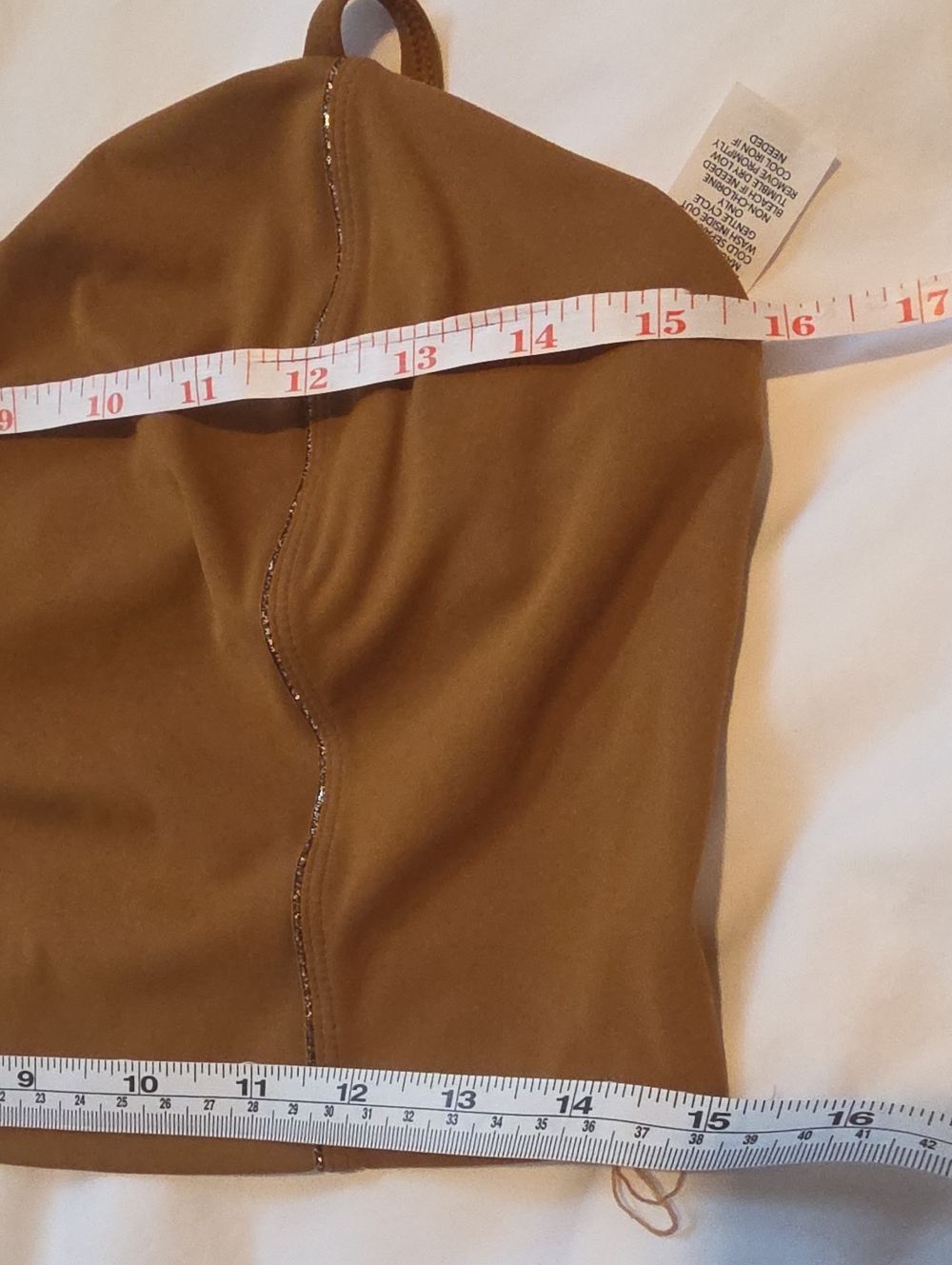 Joy Lab Workout Set- Bra Top & Leggings. Copper Sparkle Seems On Top & Legs. LG - Picture 9 of 11